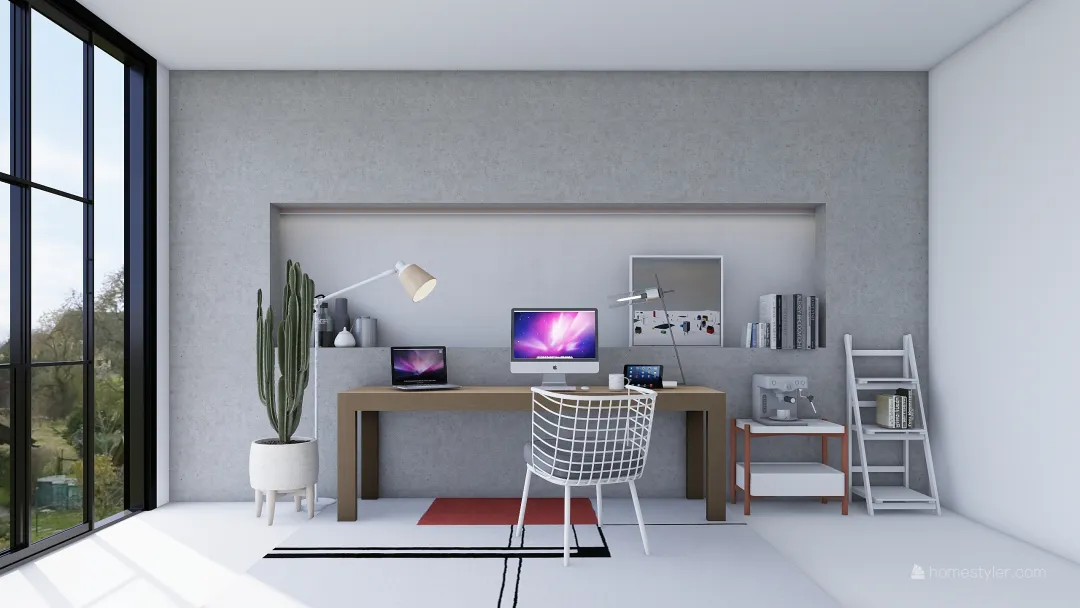 White Room 3d design renderings