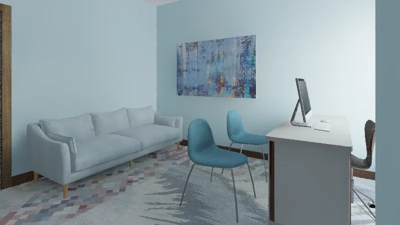 Ashley's Office 3d design renderings