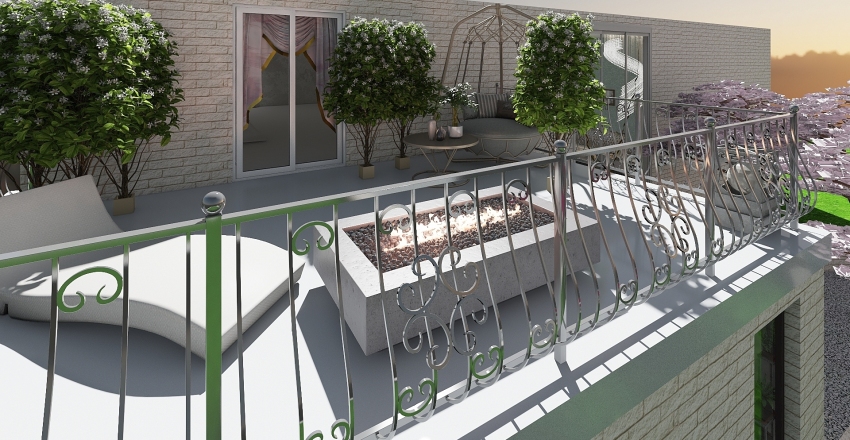 Modern Country Interior Design Render