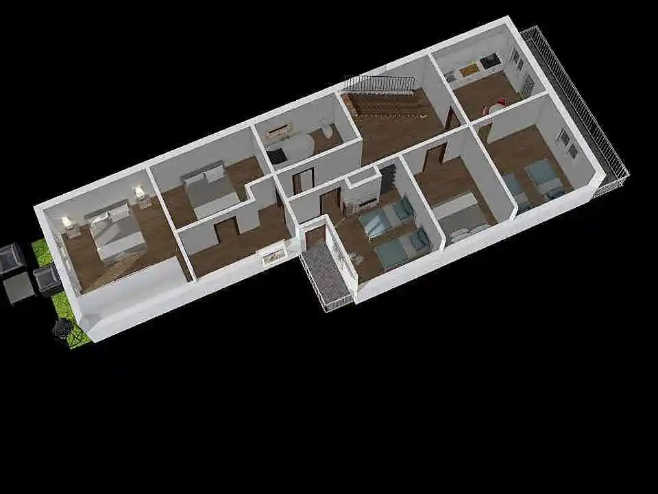 Robotnícka - poschodie 2 3d design renderings