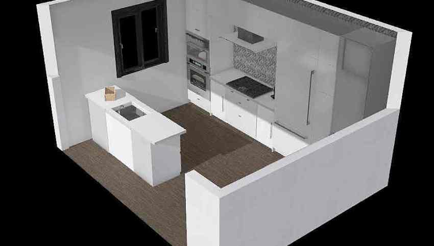 Planning the Service Area - Kitchen 3d design picture 16.84