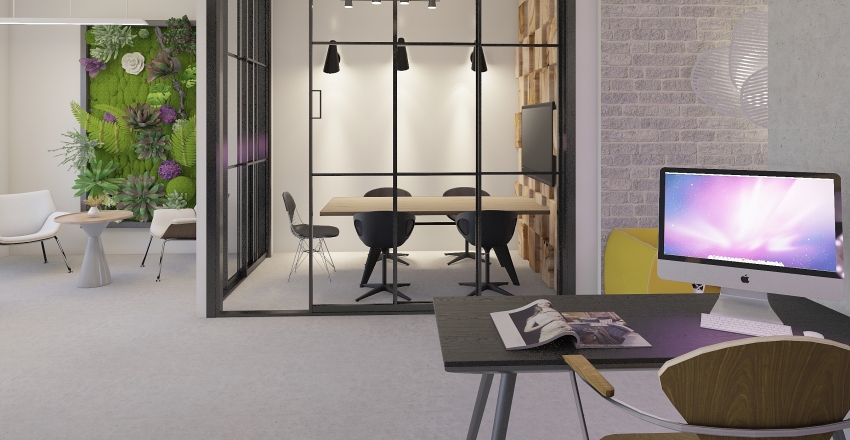 The OFFICE Project – Bourgeois Apartment to Trendy Office Interior Design Render