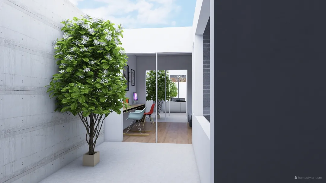 Accurate_two_courtyards_131119 3d design renderings