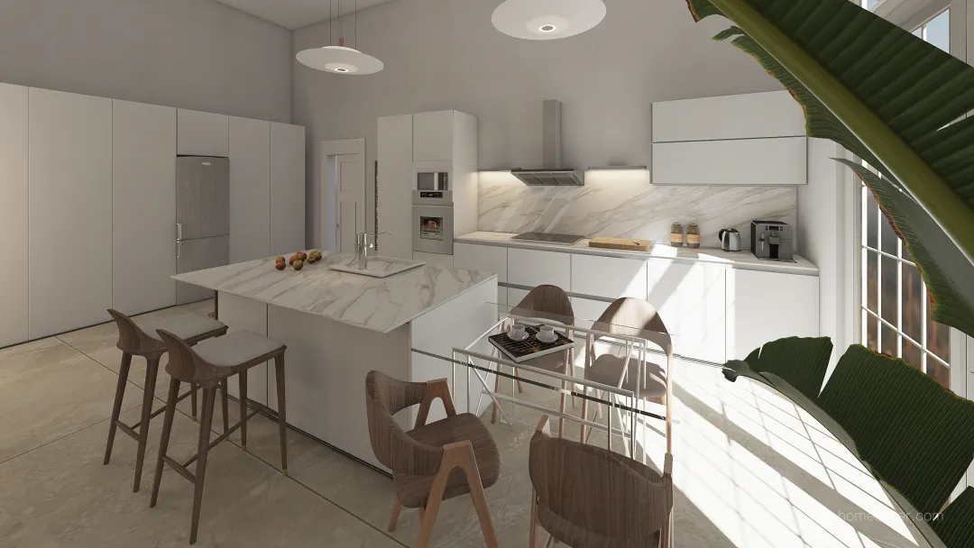 Finca Living/ Dinning Area 3d design renderings