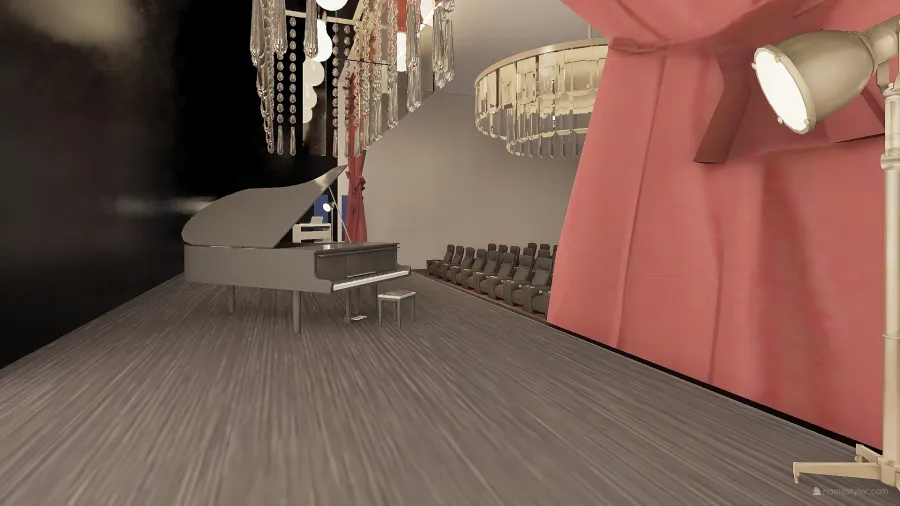 Auditorium 3d design renderings
