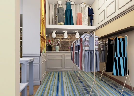 Atrium - shooping -   fashion store design Design Rendering