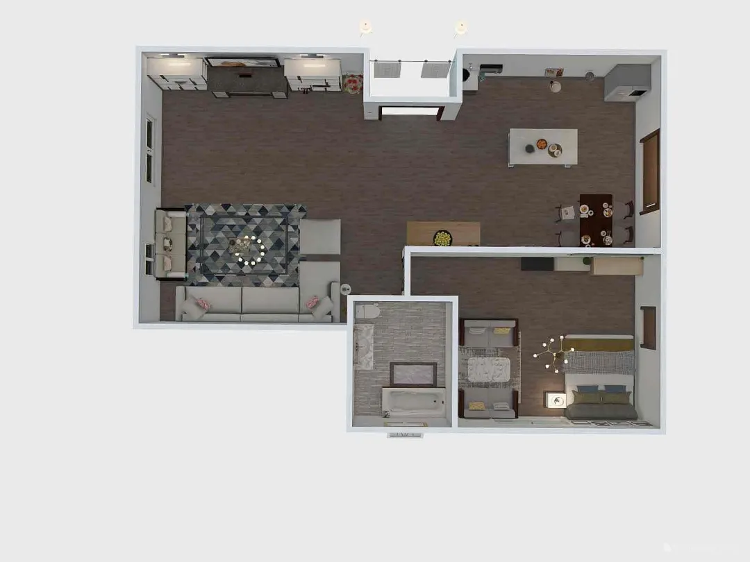 Furniture Arrangement Portfolio 3d design renderings