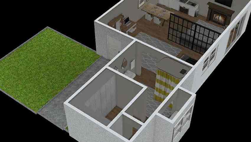 Modern Small House 3d design picture 132.92