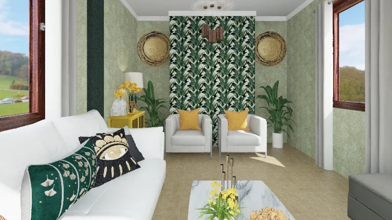 selvatica sala de estar 3d design renderings