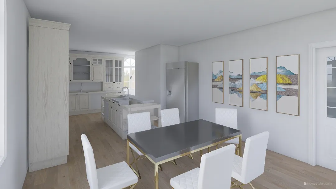 Single Storey Four Bedroom Family Home 3d design renderings