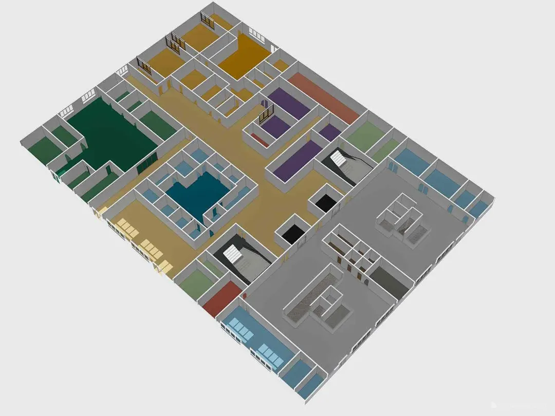 planta baja 3d design renderings