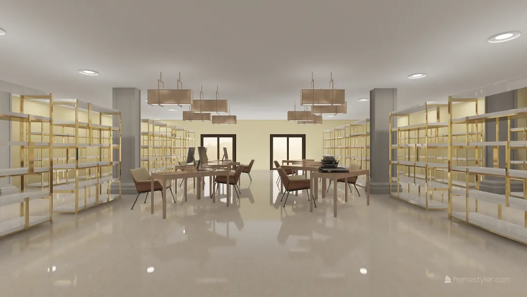 Library 3D 3d design renderings
