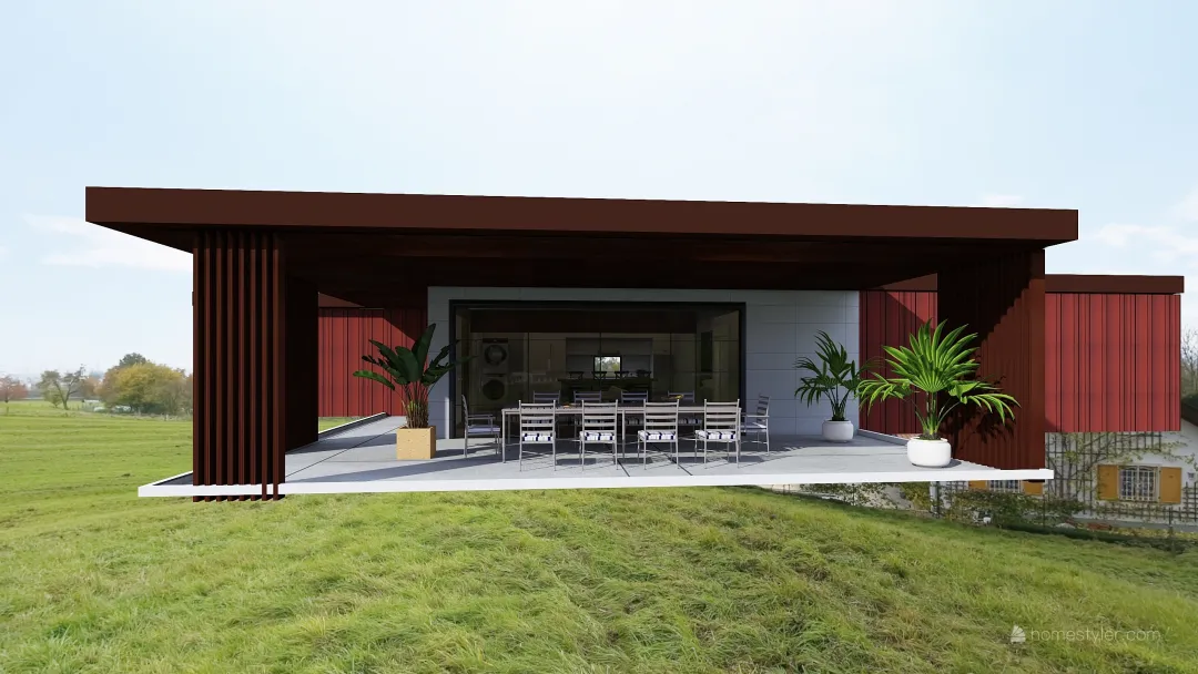 Drax Hall 2.6 Container Villa 3d design renderings