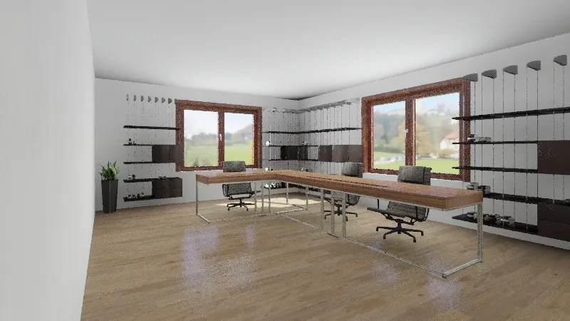 Falak - One room Office Roof 3d design renderings