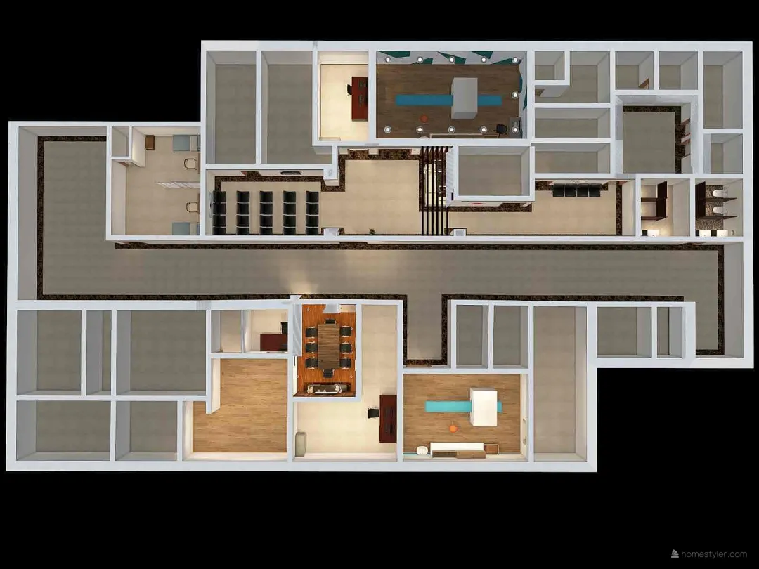 1. AKHIL BHAI HOSP FLOOR PLAN 3d design renderings