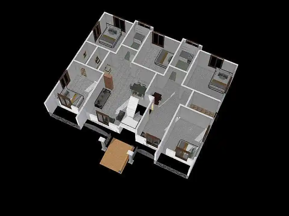 Latest Home Plan 3d design renderings