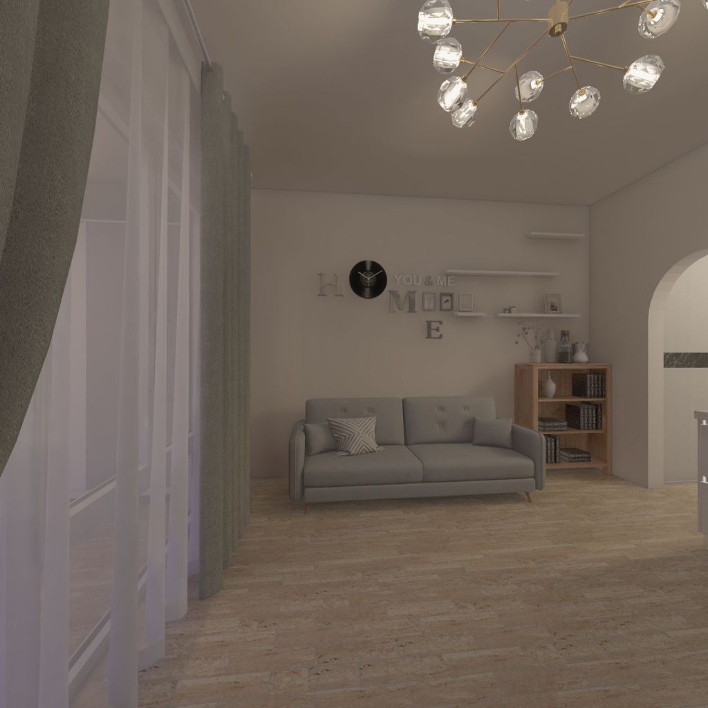Квартира-студия 3d design renderings