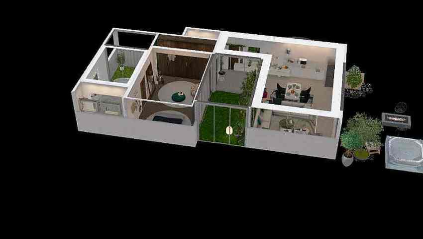 Plant lover home 3d design picture 122.4
