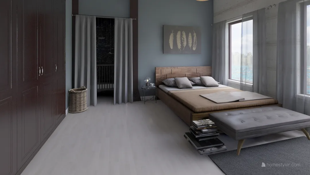 Single Mother Apartment 3d design renderings