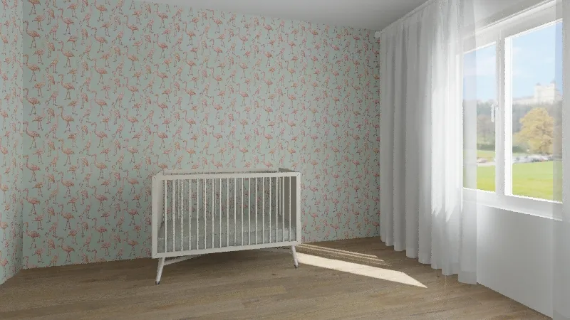 baby nursery 3d design renderings