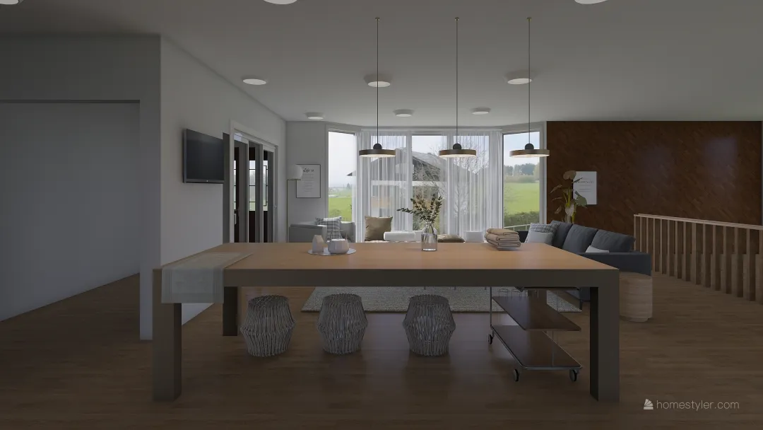 416 Living room 3d design renderings