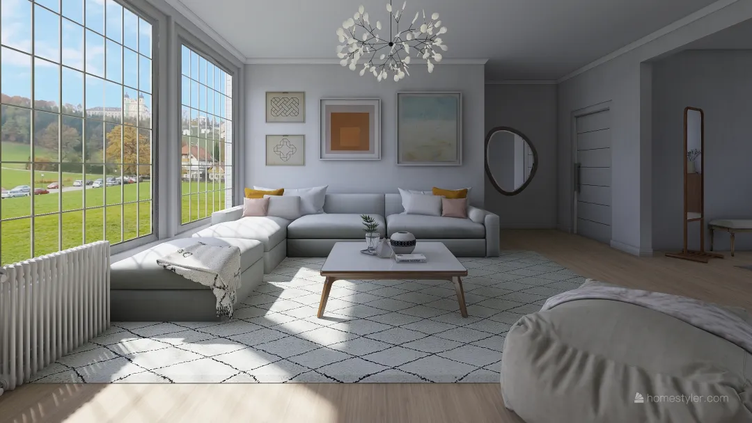 Scandinavian Style House 3d design renderings