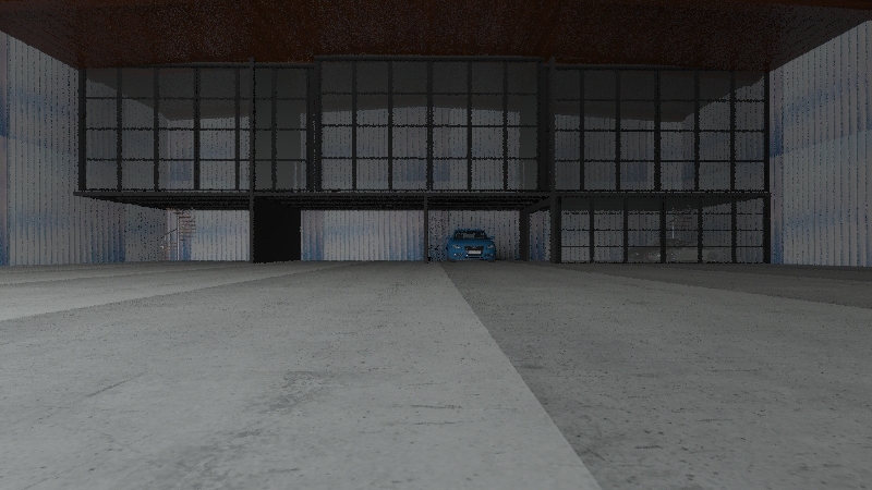 garag hanger car 3d design renderings