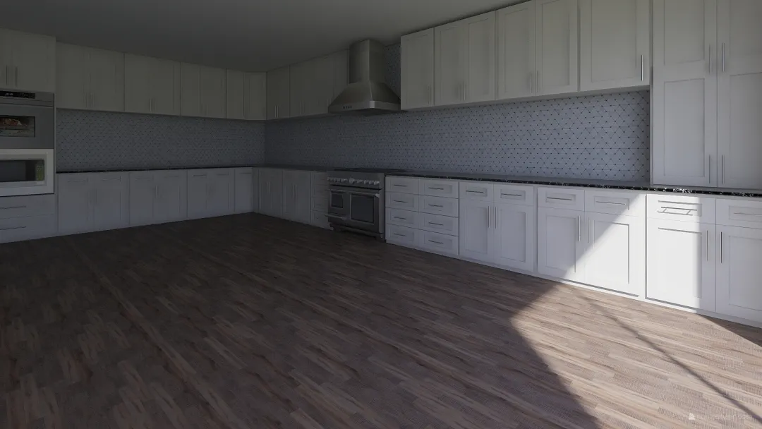Projeto cozinha clara 3d design renderings