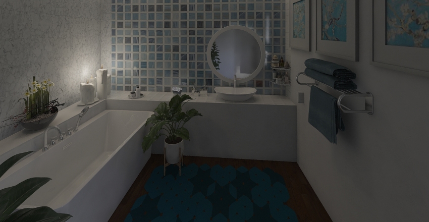 Greek Home for Love Interior Design Render