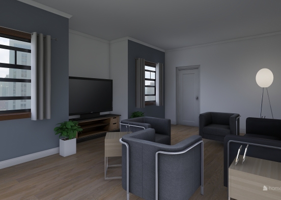 living room #1 Design Rendering