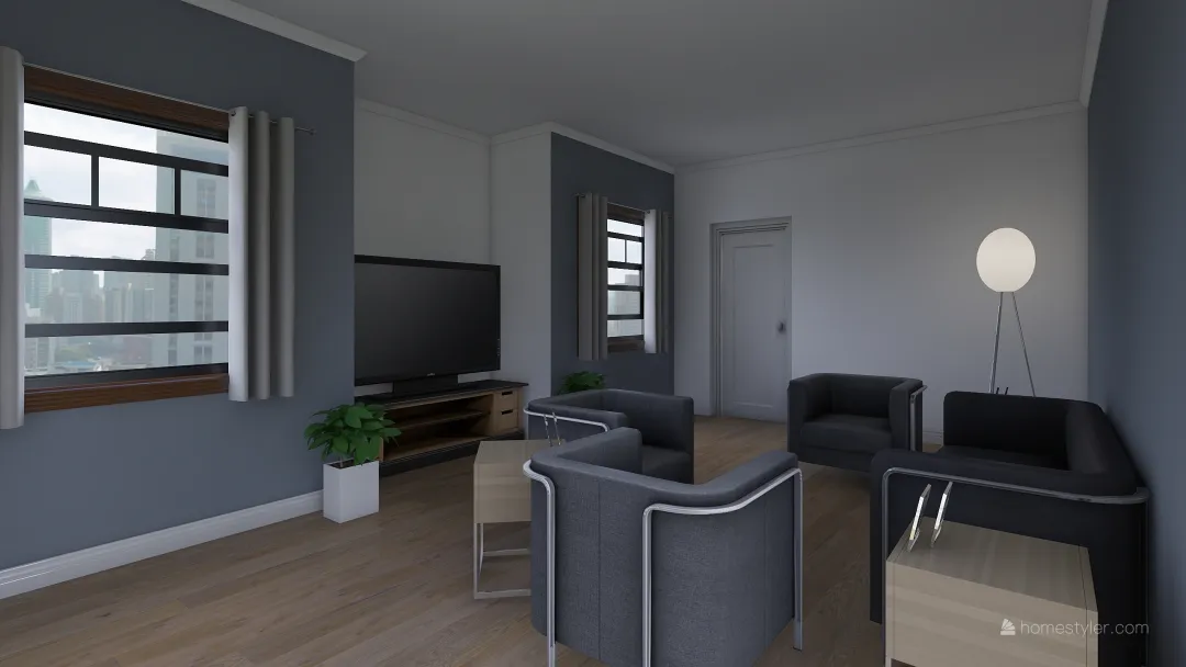 living room #1 3d design renderings