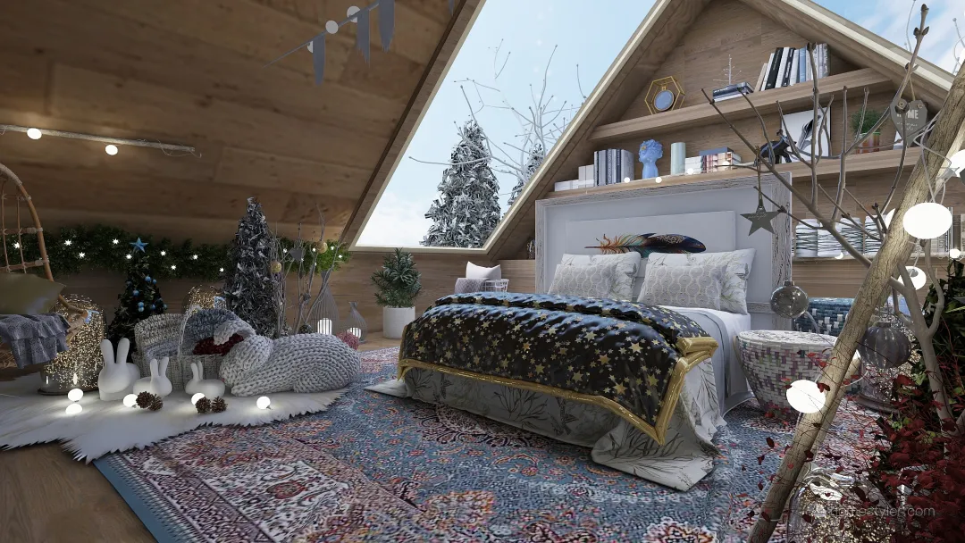 Atmosfera natalizia 3d design renderings