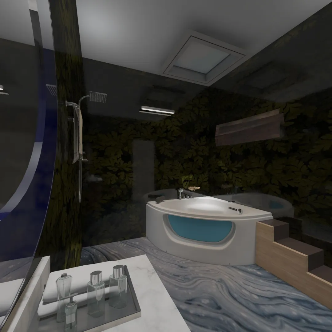nature bath 3d design renderings