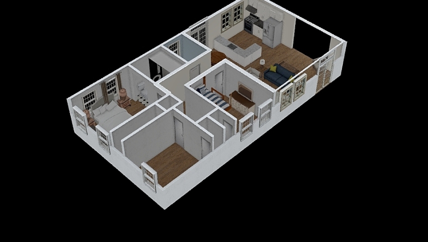 Ramshackle 3d design picture null