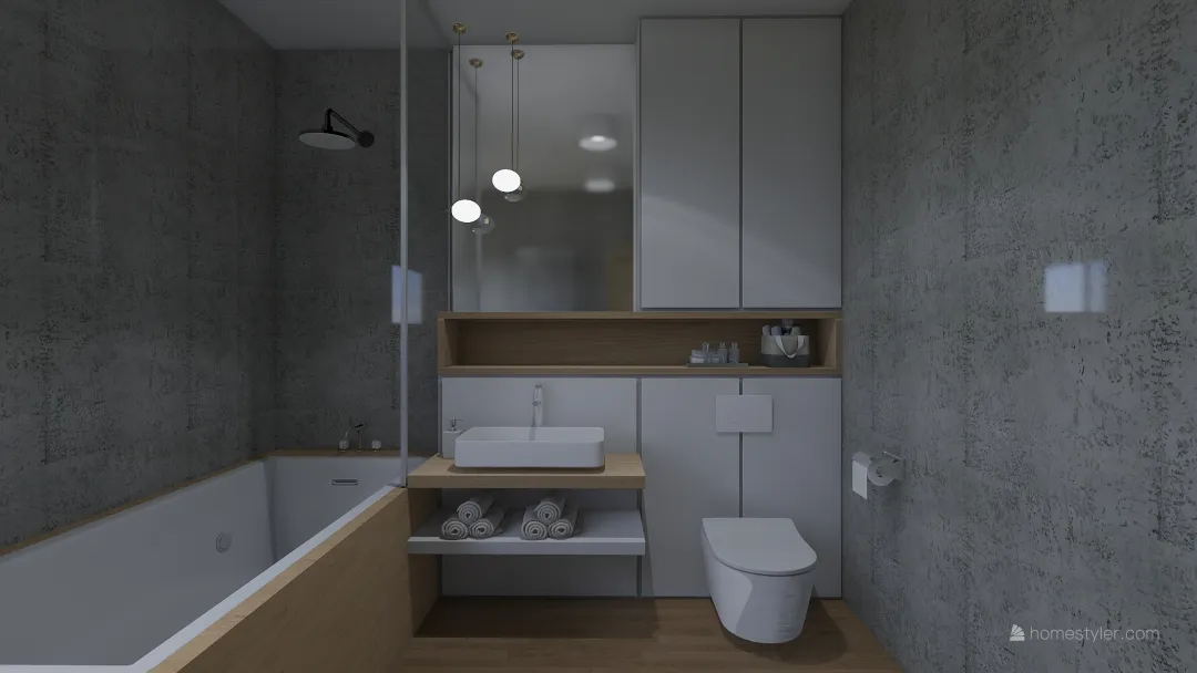 koupelna 2 3d design renderings