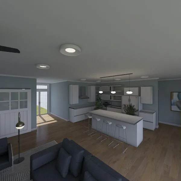 1 Level Home 3d design renderings