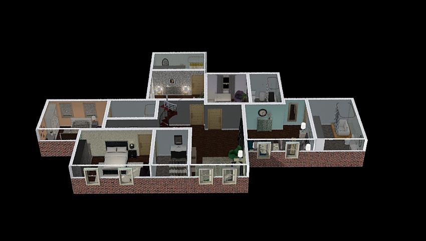 House 4, 2nd floor 3d design picture 221.23