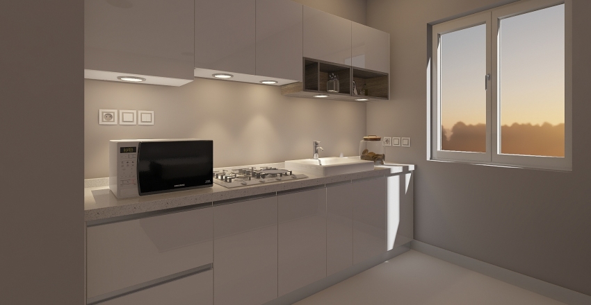 Appartement 001 - T2 Interior Design Render