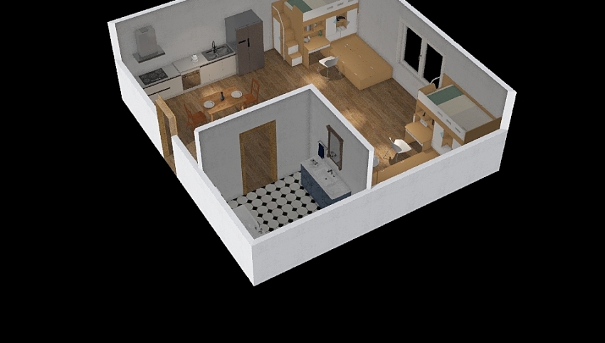 Apartment for Shelter 3d design picture 61.02