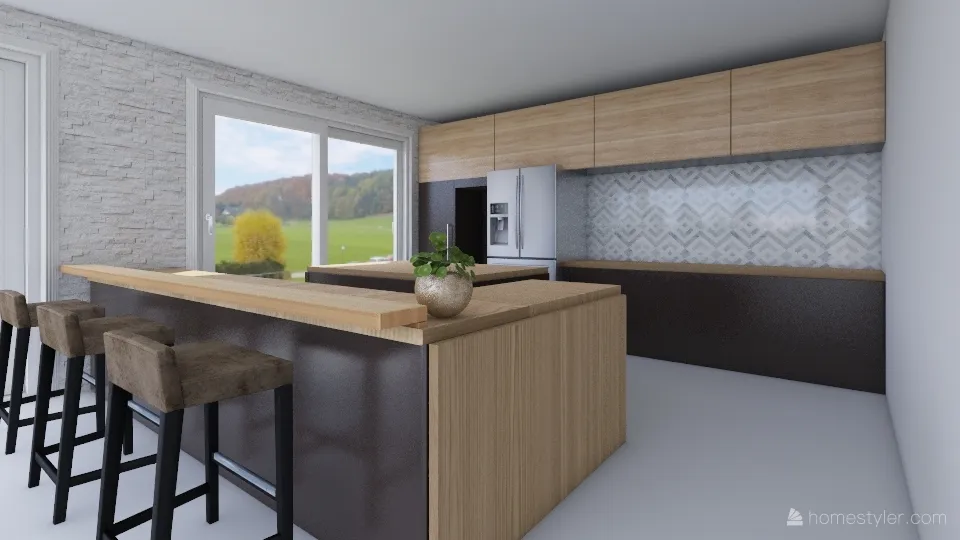 Appartamento AmericA 3d design renderings