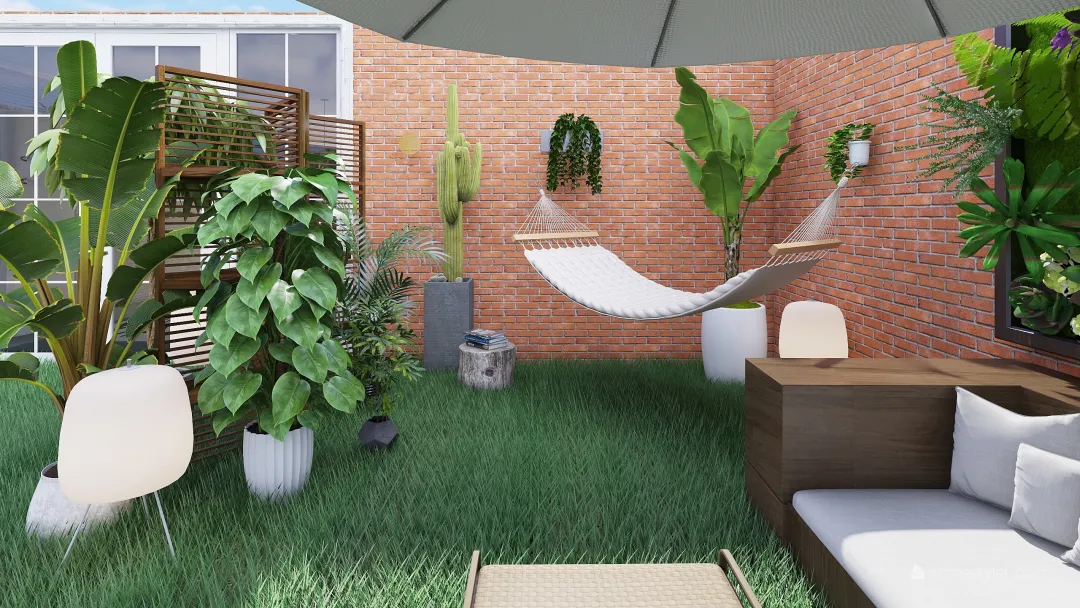 home with garden 3d design renderings