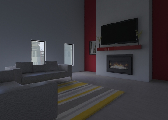 Jarod - Living Room Design Rendering