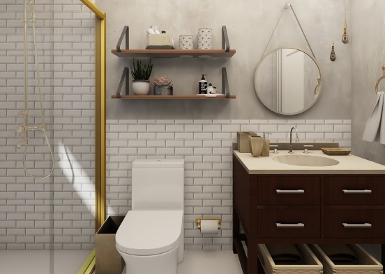 banheiro apt novo Design Rendering
