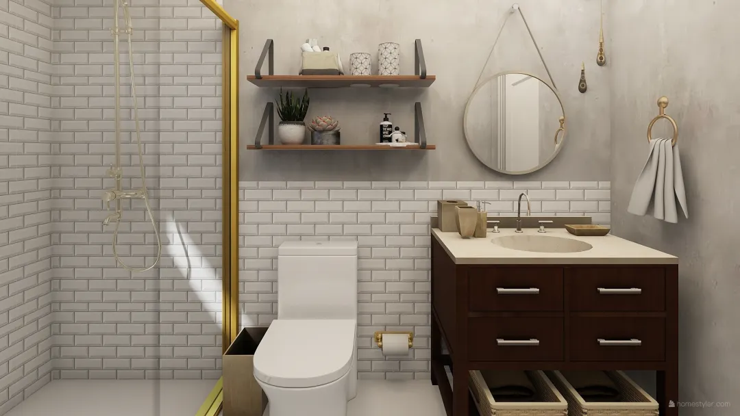 banheiro apt novo 3d design renderings