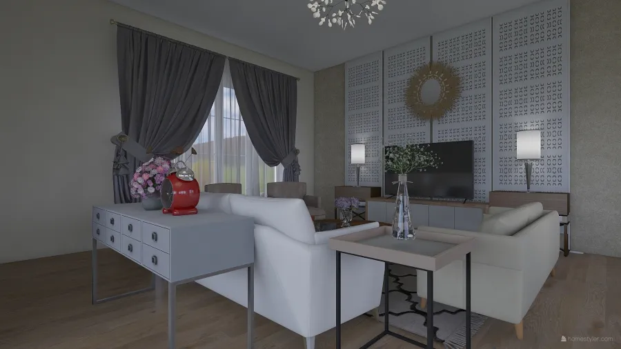 LIVING ROOM MAKASAR 3d design renderings