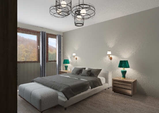 yatak odası Design Rendering
