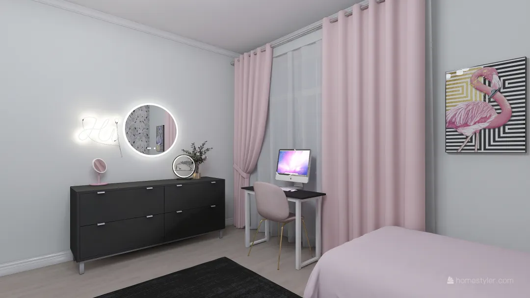 комната для близняшек 3d design renderings