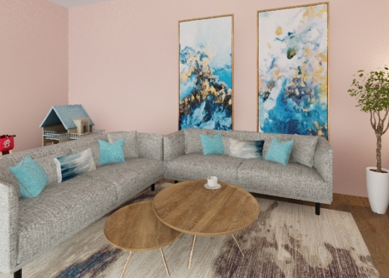 living room fatima  Design Rendering