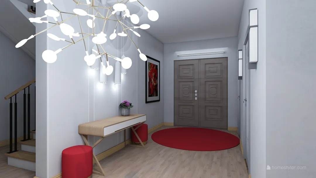 Квартира в чистовом 3d design renderings
