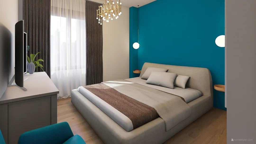 Apartament Constanta 3d design renderings